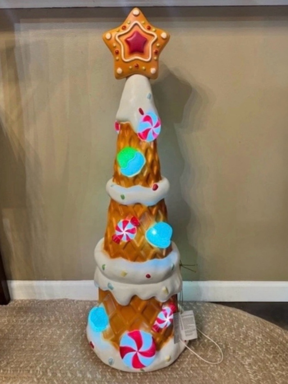 Holiday Candy Tree LED Decoration - blow mold